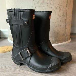 hunter moto rain boots
